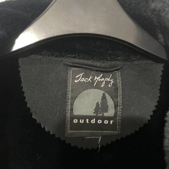 Black Suede Jacket, faux fur lined inside - Picture 2 of 2